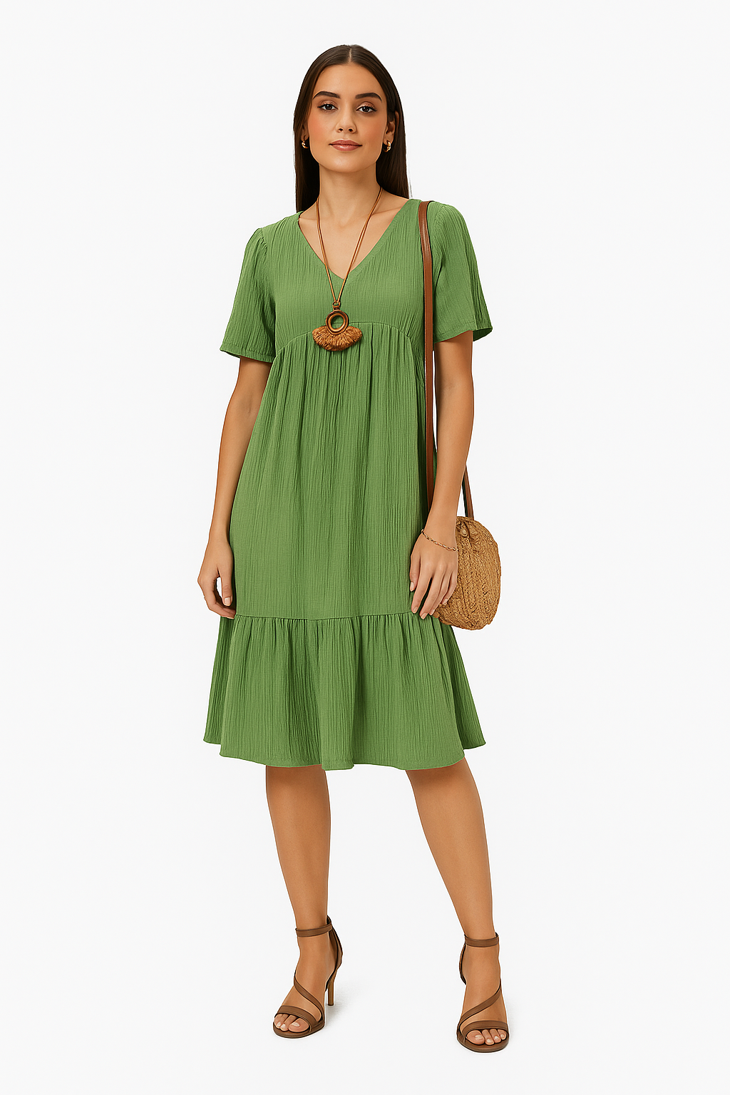 Enora - Elegantes und schmeichelhaftes Kleid, um Ihren Bauch zu betonen