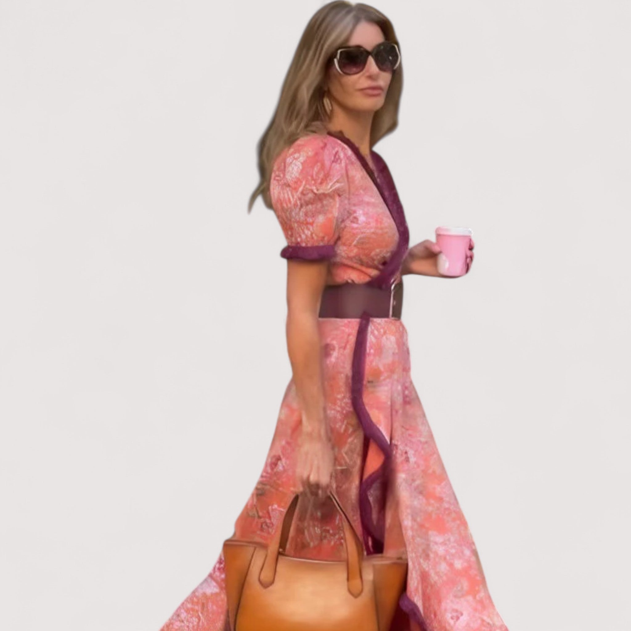 Sif | Elegantes Rosa Maxikleid für einen schicken Look