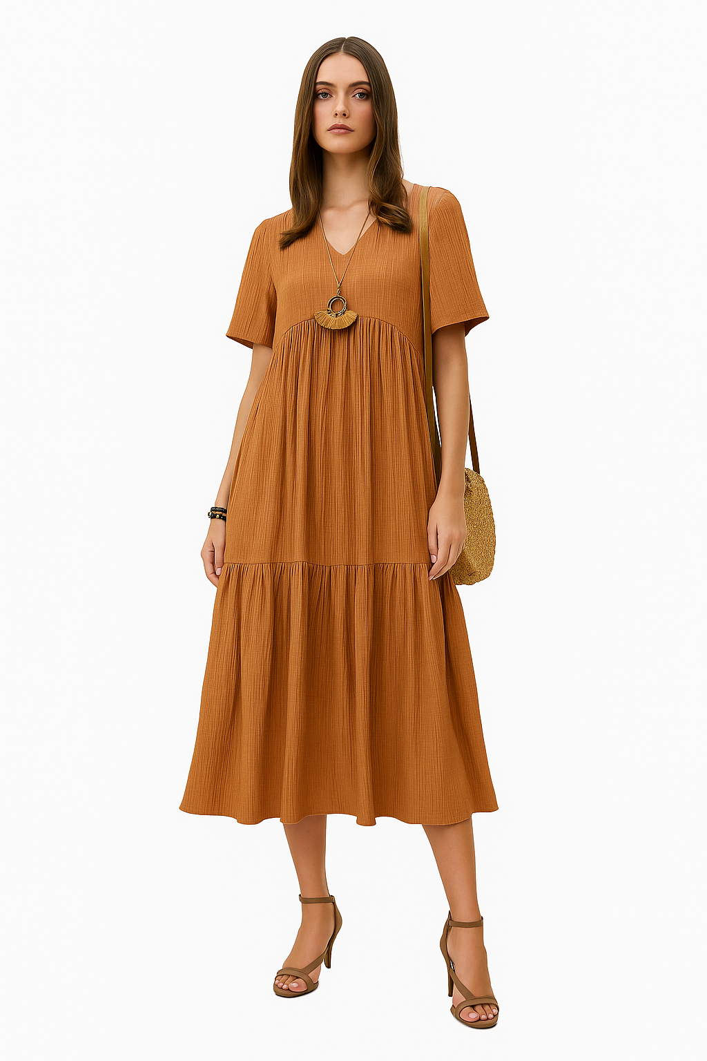 Enora - Elegantes und schmeichelhaftes Kleid, um Ihren Bauch zu betonen