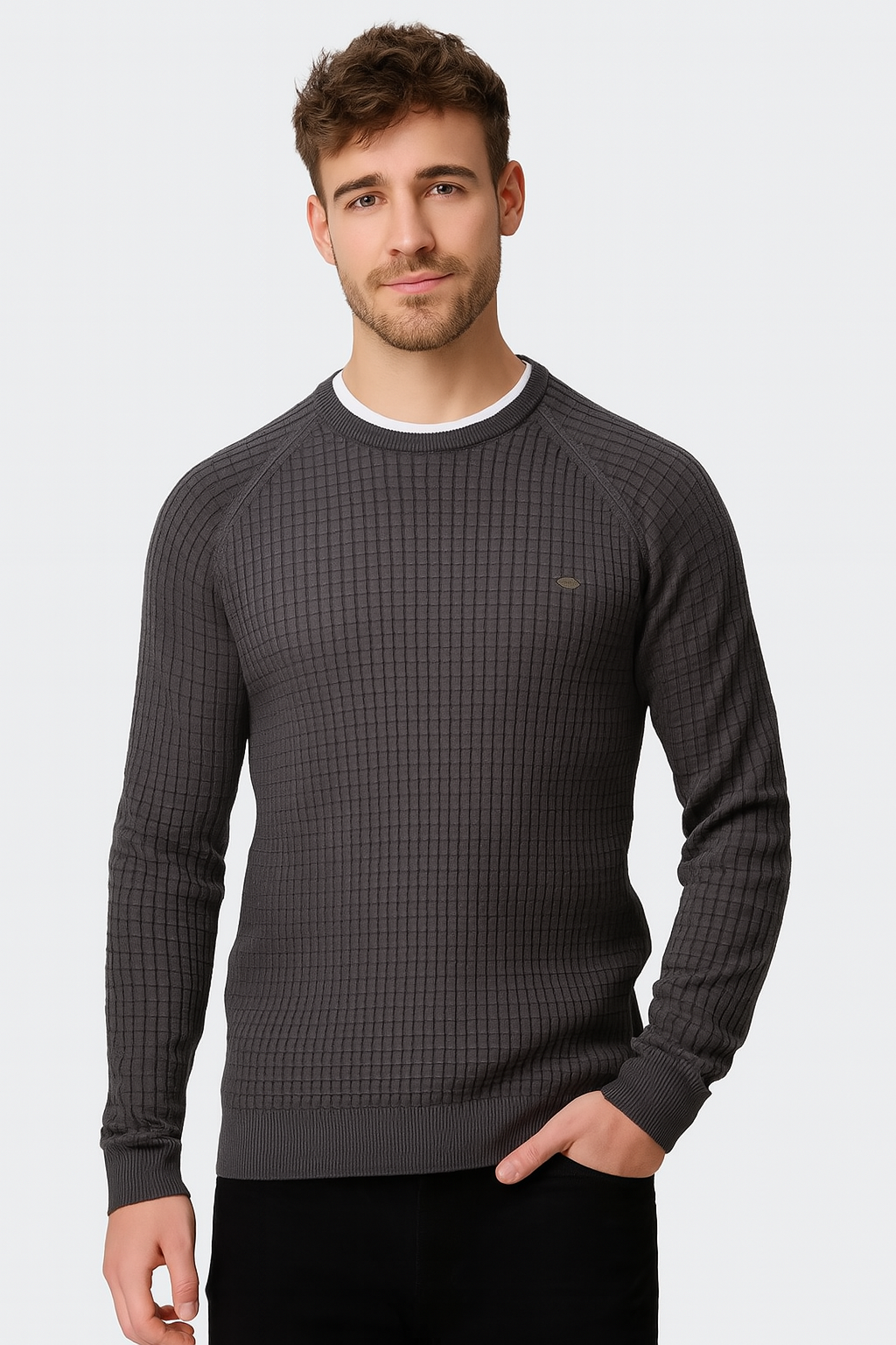 Harold - Eleganter Pullover für Herren Vincent mit schickem Karomuster