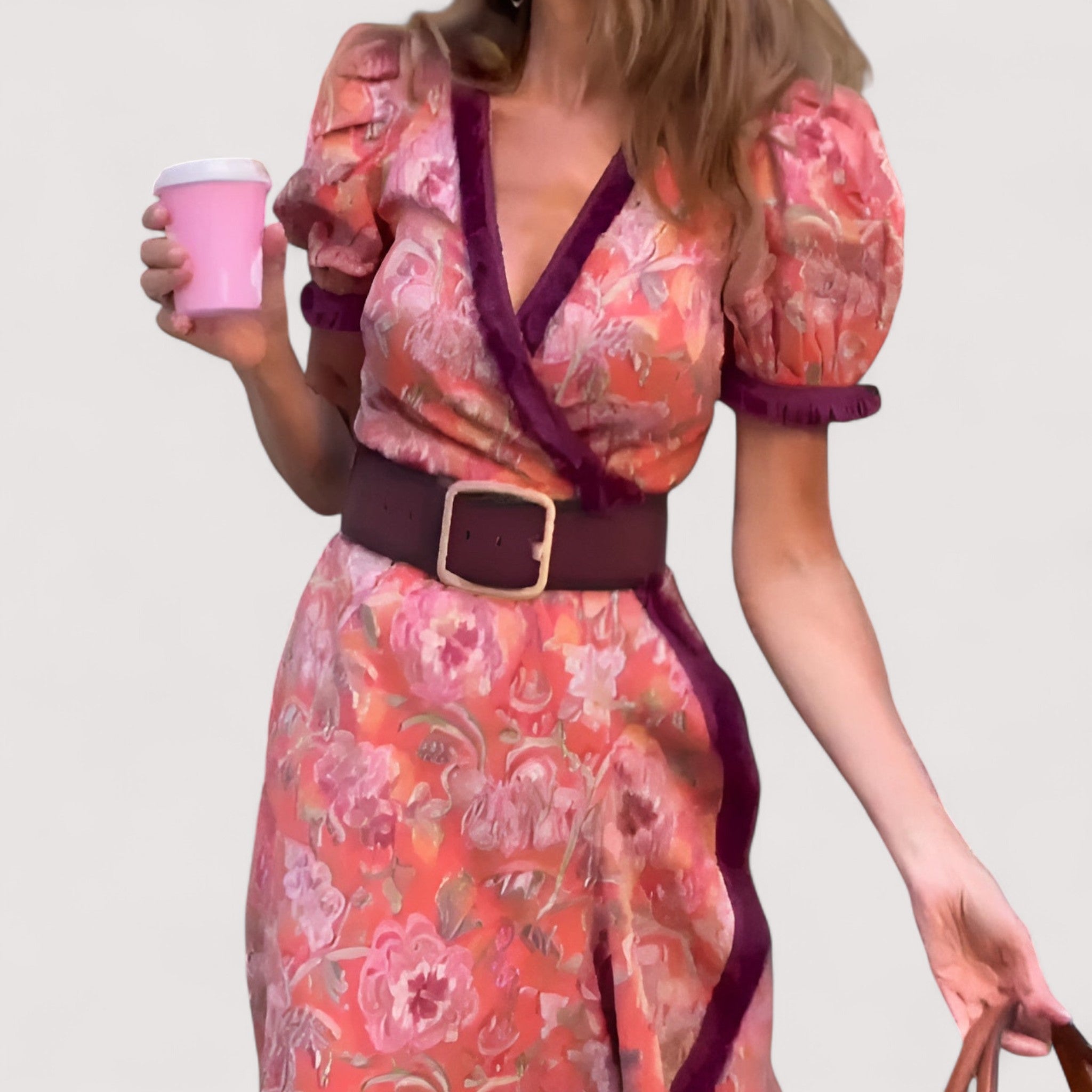 Sif | Elegantes Rosa Maxikleid für einen schicken Look