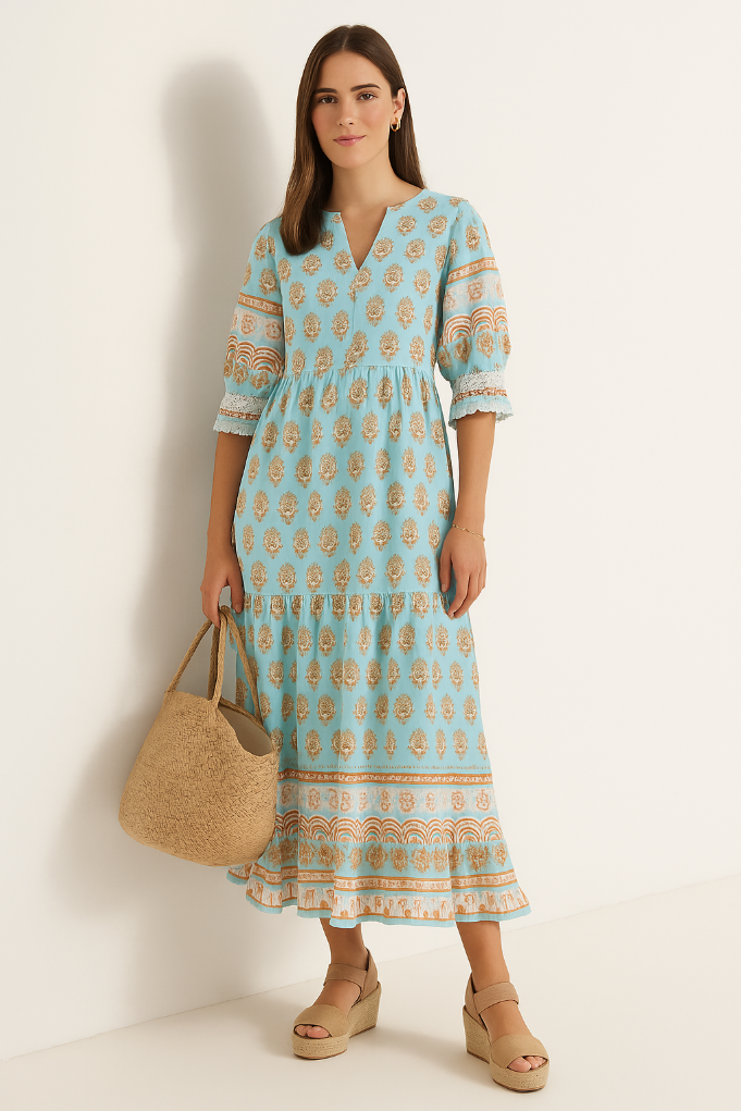 Alma Kleid – Fröhlicher Print, der dich strahlen lässt