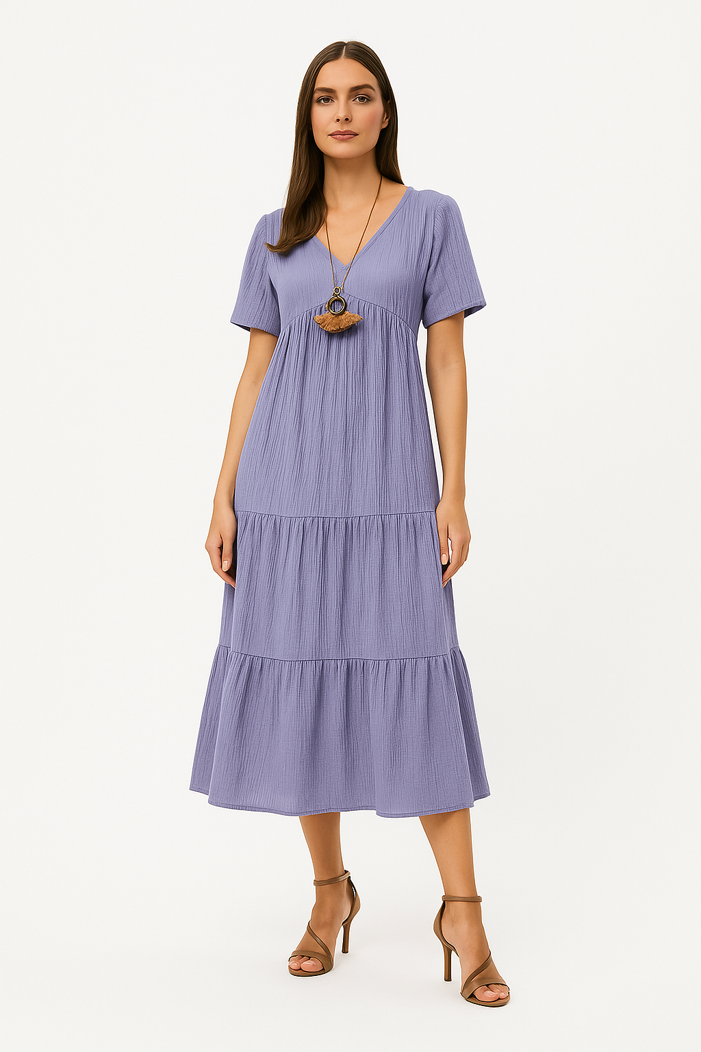 Enora - Elegantes und schmeichelhaftes Kleid, um Ihren Bauch zu betonen