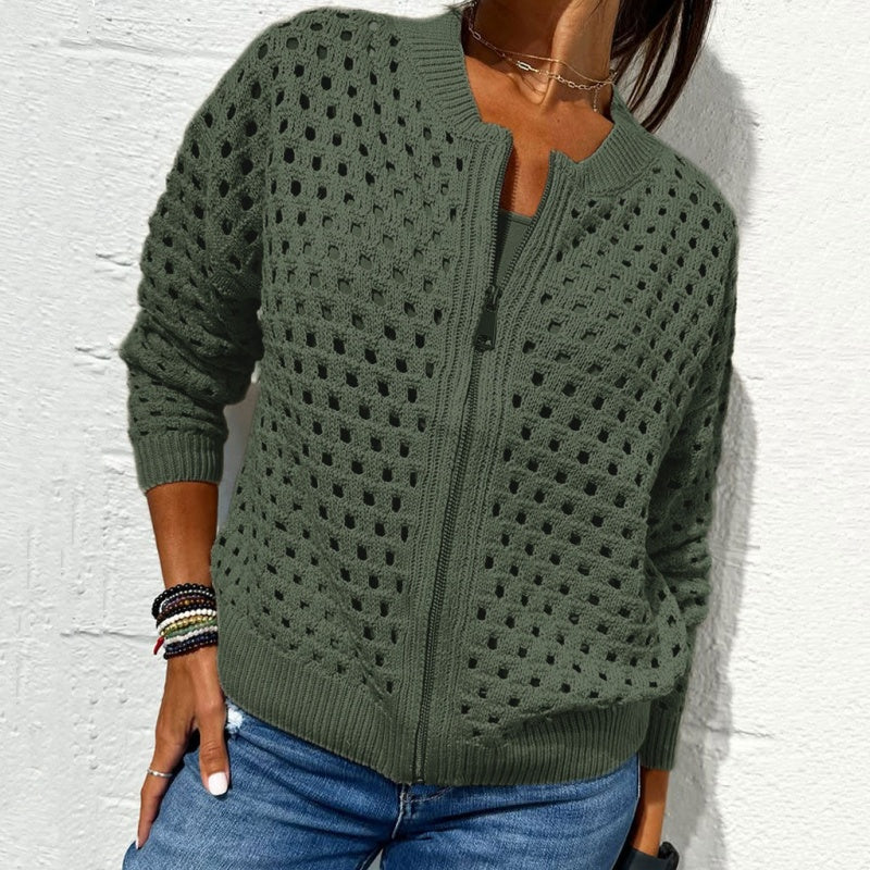 Abigail - Stylische gestrickte Damenjacke