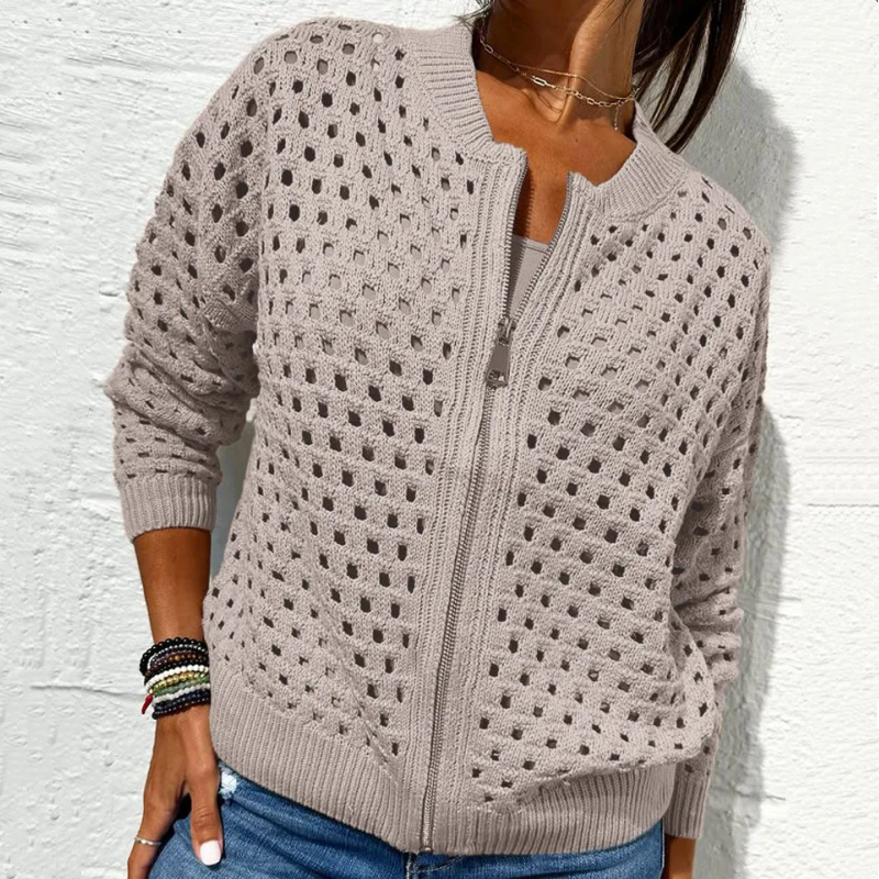 Abigail - Stylische gestrickte Damenjacke