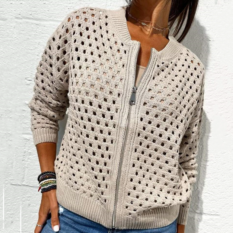 Abigail - Stylische gestrickte Damenjacke
